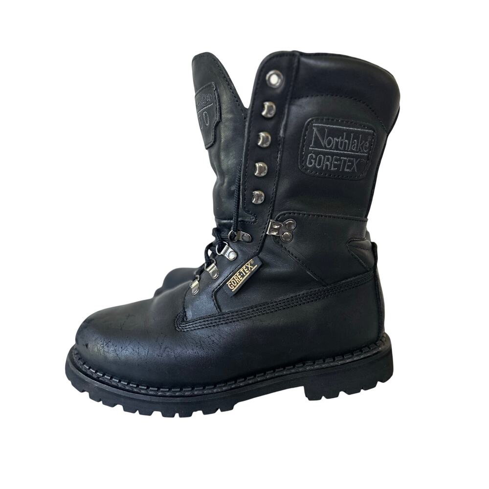 Vintage Northlake Gore Tex Leather Steel Toe Work Boots Y2K Thinsulate 1000 9 W